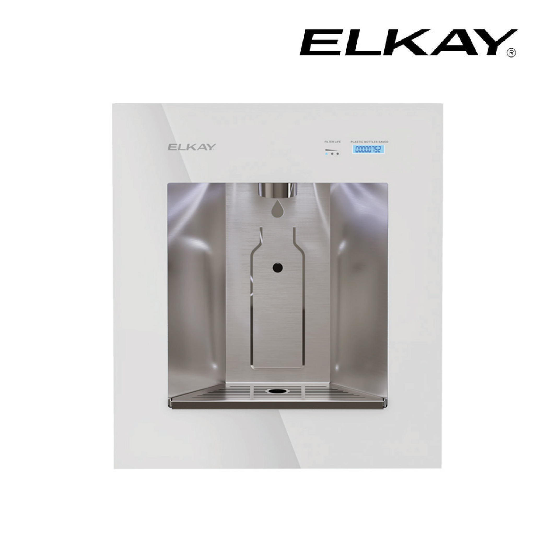 Elkay ezH2O Liv® Pro In-Wall Filtered Water Dispenser, Non-refrigerated - Aspen White